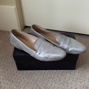 J.Crew Silver Women's Loafers Size 9